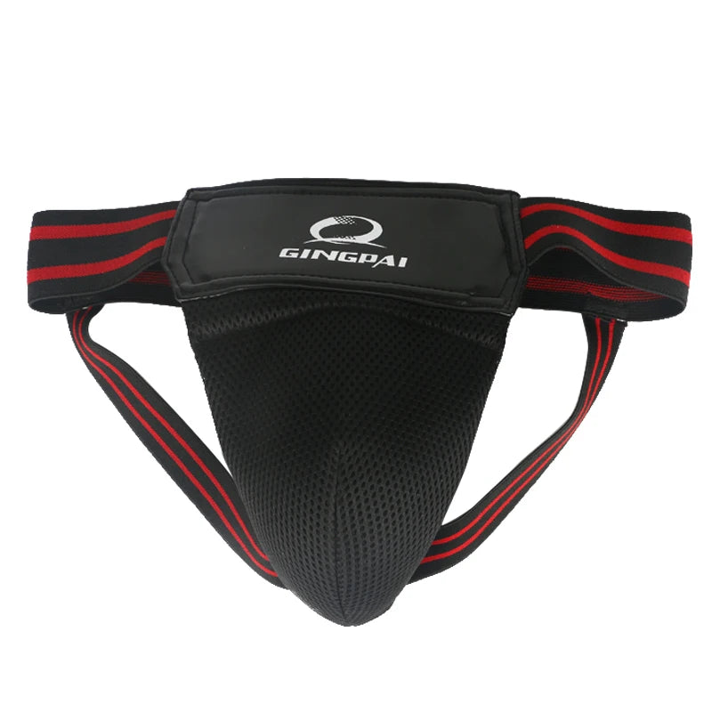 GINGPAI SPORT Red/Black Groin Guard