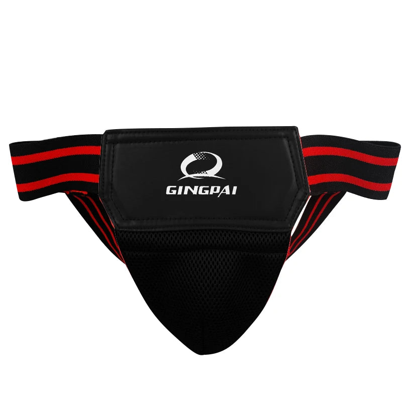 GINGPAI SPORT Red/Black Groin Guard