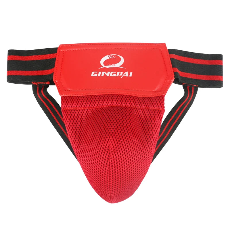 GINGPAI SPORT Red/Black Groin Guard