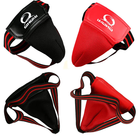 GINGPAI SPORT Red/Black Groin Guard